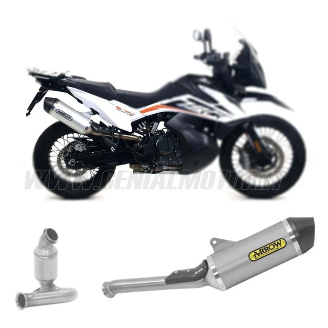 Exhaust +Link Pipe Arrow Tech Alu F Carb KTM 790 Adventure 2019 > 2020