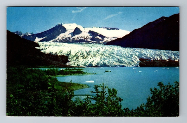 Juneau, AK-Alaska, Mendenhall Glacier Antique, Vintage Postcard