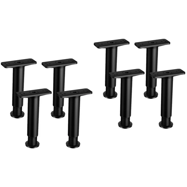 8 ud. patas de soporte de cama ajustables patas de soporte de marco de cama patas de cama