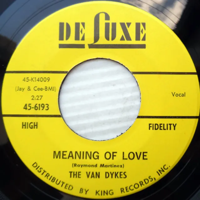 The Van Dykes 45 Bells Are Ringing B/W Significato Di Love Mint Ristampa #1326