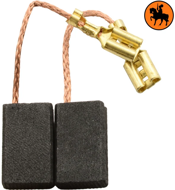 Balais Charbon Asein 0868 Pour Rabot Ryobi - 5x10x10mm, Avec Ressort Et Câble, 2 Pièces