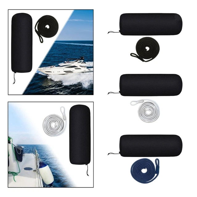 2 Défenses De Bateau (fenders) Orange - Faciles à Installer, Dimensions ~20cm, Neuf