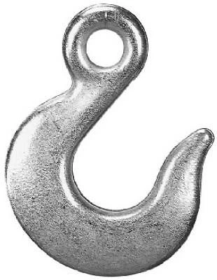 Eye Slip Hook, 5/16 in, 3900 lb Working Load, 43 Grade, Steel, Zinc 3