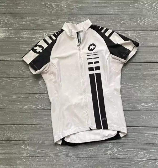 Assos Series Cycling Jersey Ladies Shirt White Women Sz M