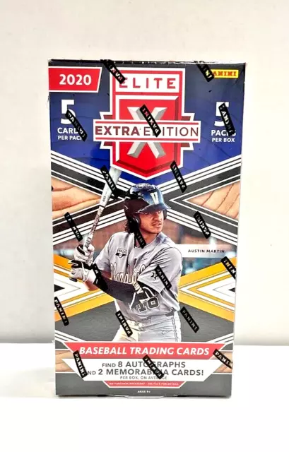 2020 Panini Elite Extra Edition Baseball Hobby Factory Sealed Box 8 Autos 2 GU