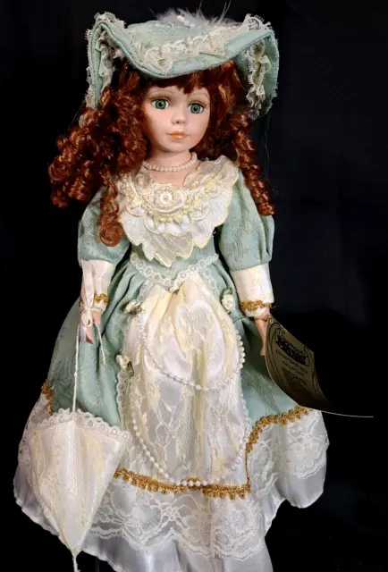 Vtg 1990 Seymour Mann Porcelain Victorian Doll Connoisseur Collection Jane 16"