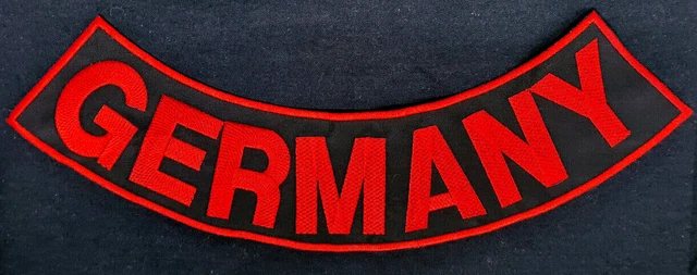Siderocker Aufnäher GERMANY Gestickt MC BIKER PATCH Bis 40cm Alle