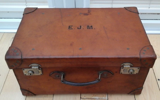 VINTAGE LINCOLN BENNETT Leather Top Hat Box, Quality, Double Size