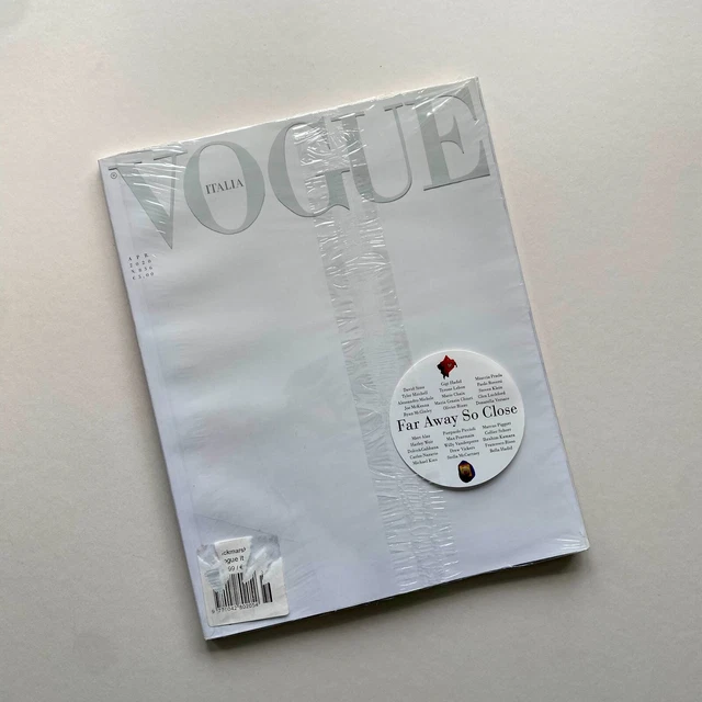 VOGUE ITALIA ITALY 2020 April Magazine #836 White Edition FAR AWAY