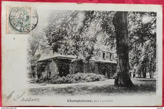 95 CHAMPLATREUX, près Luzarches (Imp -Lib. J. Frémont, Beaumont sur Oise)