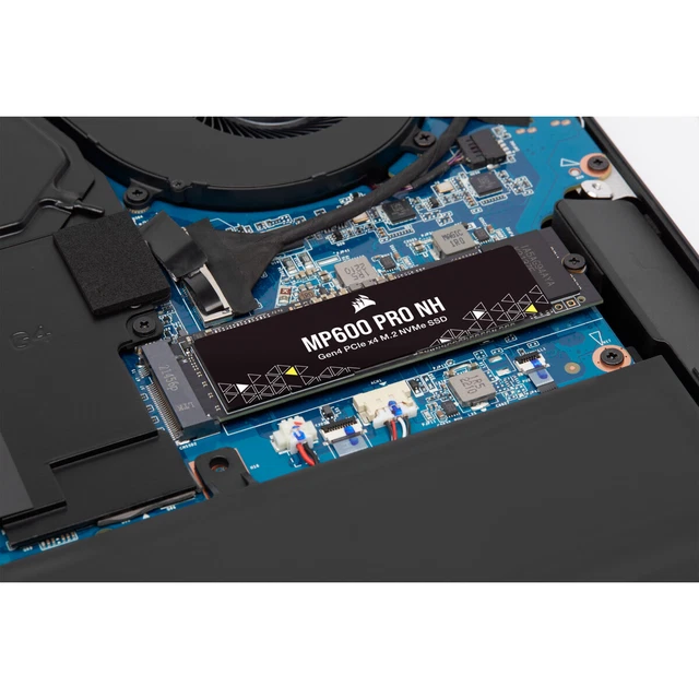 Corsair MP600 PRO NH 1 TB PCIe Gen4 X4 NVMe M.2-SSD - Hochdichter TLC Nand M2 2280 Formfaktor Kompatibel Mit Directstorage Bis Zu 7000 Mbs Ohne Kuehlkoerper Schwarz