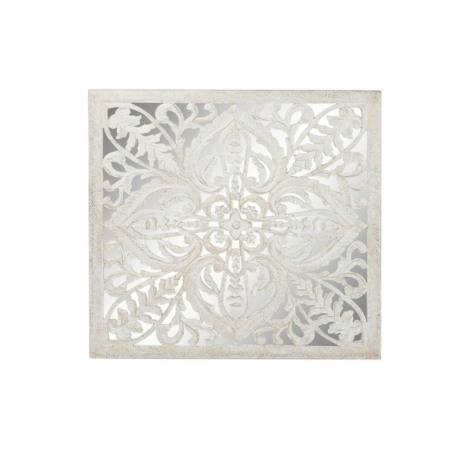 Décoration murale DKD Home Decor Miroir Bois MDF [121.5 x 3 x 121.5 cm]
