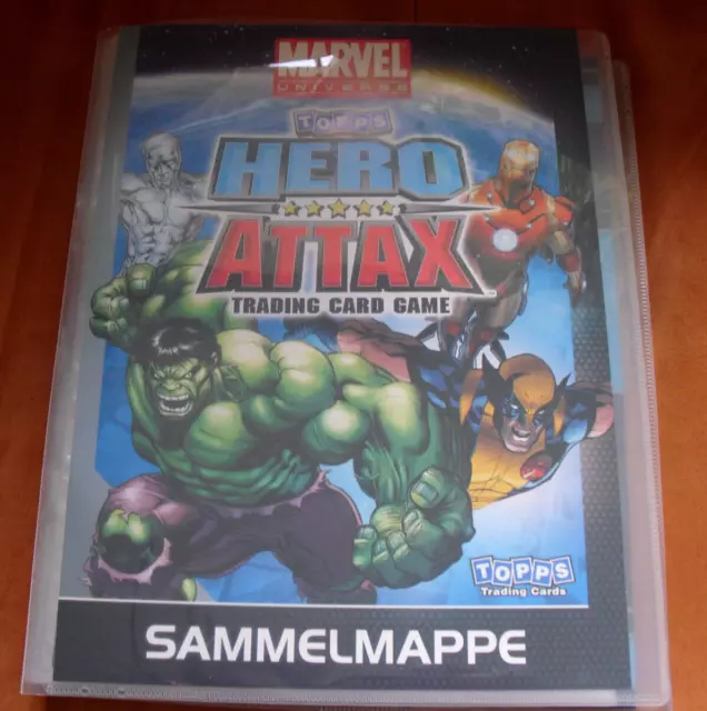 HERO ATTAX Serie 1 /2011 MARVEL Trading Cards Sammelmappe von Topps + Karten