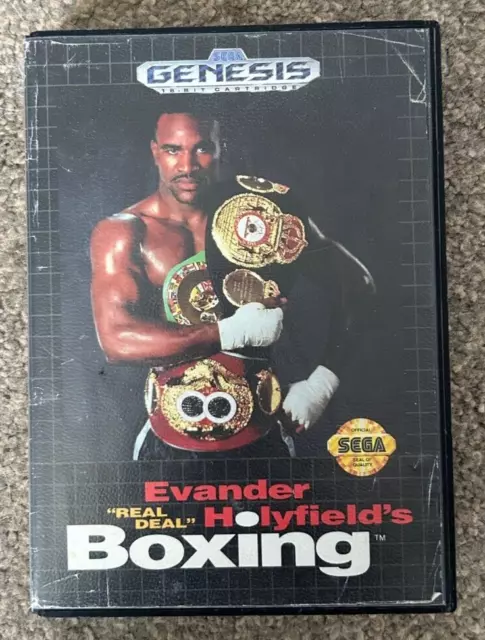 Evander Holyfield's Real Deal Boxing CIB w/ Manual Genesis/ Megadrive Tested