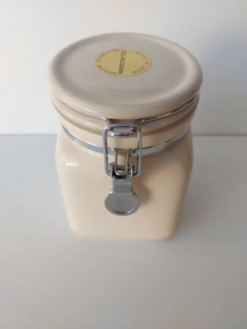 Vintage Stoneware Storage Jar with lid