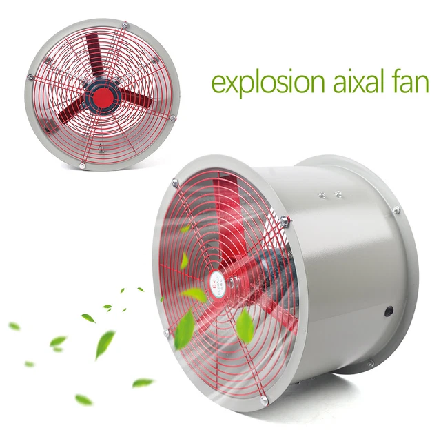 16&PIPE SPRAY BOOTH Paint Fume Exhaust Fan Explosionproof Axial