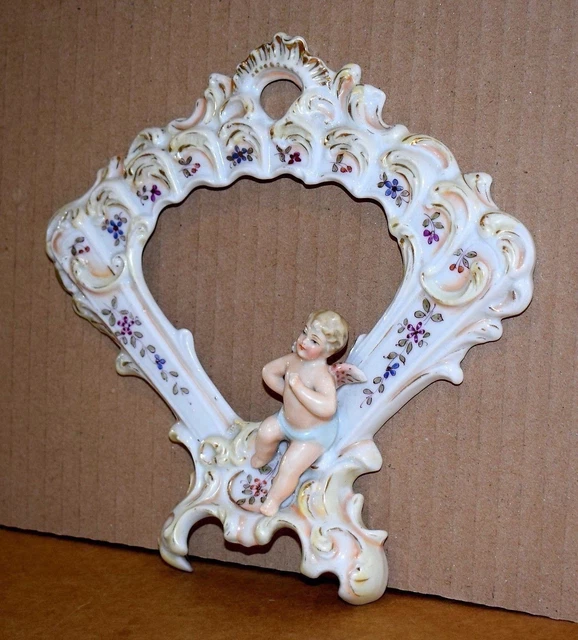 Cadre Photo En Porcelaine Décor Ours (Teddy Bear) - 18x14 Cm - Neuf - Décoration Enfant Ou Vintage
