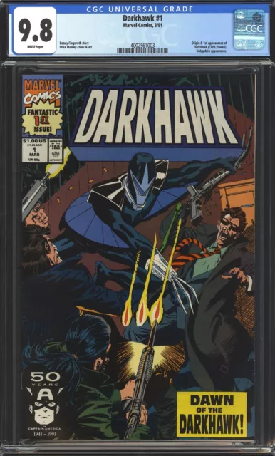 Darkhawk #1 CGC 9.8 NM/MT ** 1st Appearance ** Marvel Comics 1991