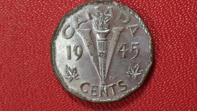 5 cents 1945 CANADA - George VI - KM# 40a