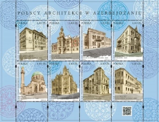 Poland 2019 - Mi S/S 5117-24** Polish Architects in Azerbaijan