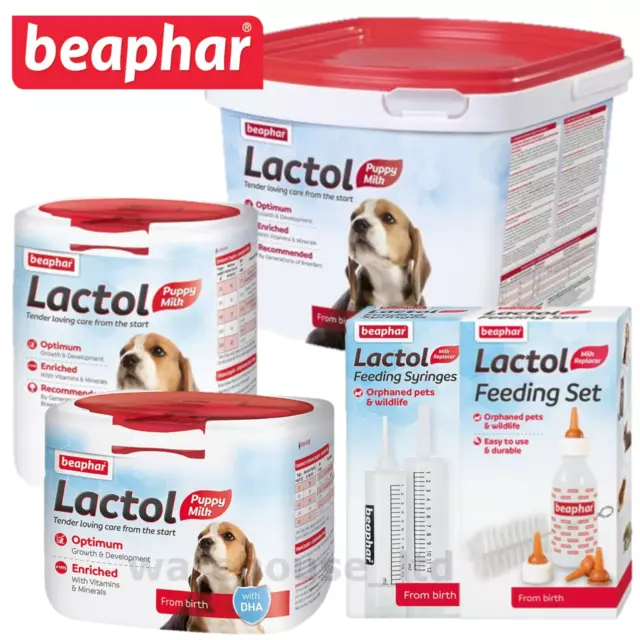 Beaphar Lactol Puppy Milk Vitamin Fortified Milk Powder 250G, 500G 1KG, 2KG