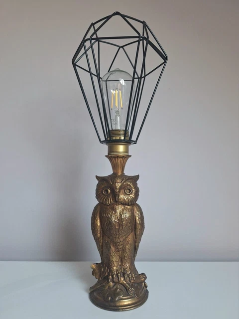 Lampe vintage hibou chouette céramique faience – Maison Panache