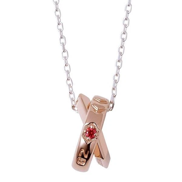 EVA STORE Evangelion x THE KISS Unit 02 Asuka Langley Silver Necklace Japan new