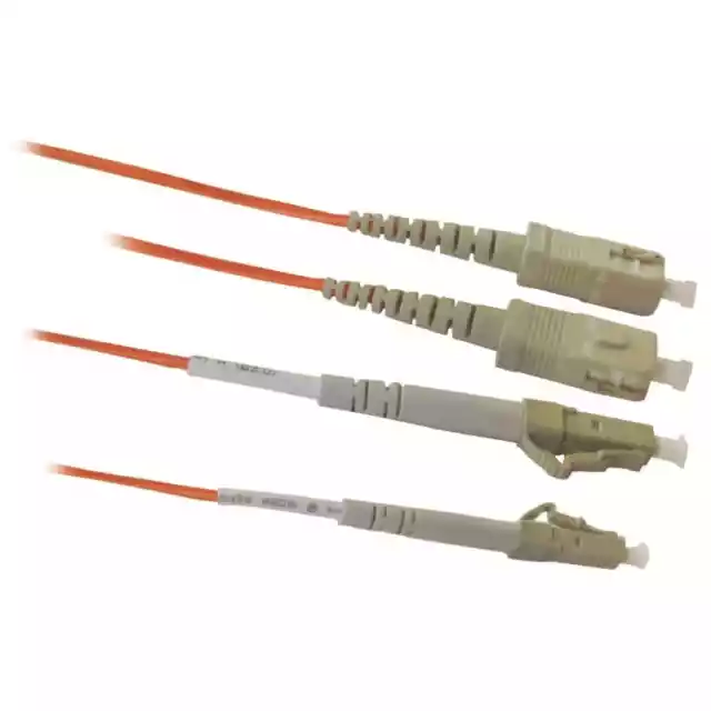 2M LC - SC FIBRE OPTIC CABLE 50/125 Duplex Multimode OM2 Patch Lead