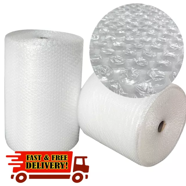 2x ROLLS 750mm x 100m BUBBLE WRAP 200 METRES 24HR DELIVERY