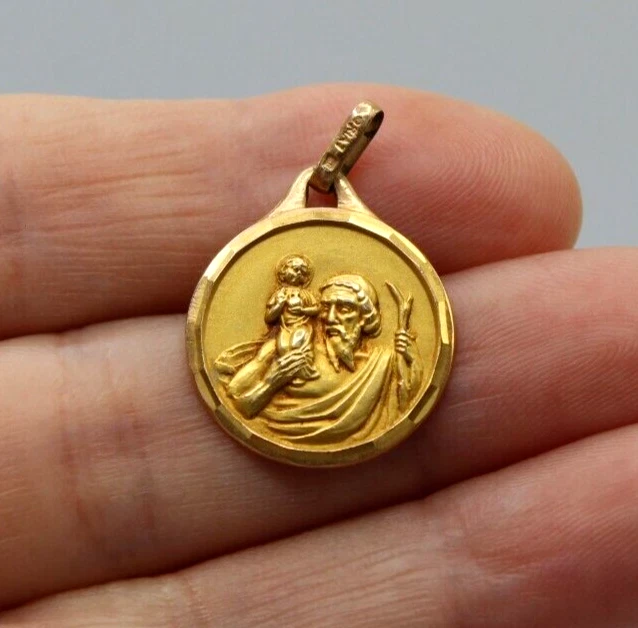Ancienne Médaille Pendentif Rugby - Plaqué Or - Bijou Sportif Vintage