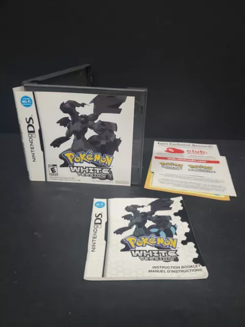 Pokemon White Version Nintendo DS 2DS 3DS Case Manual Insert NO GAME Authentic