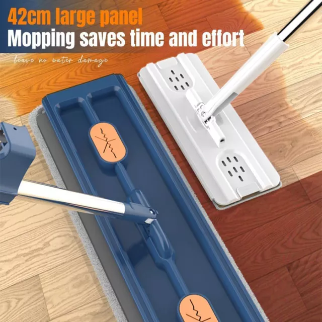 Handle Mop Mop with  Attachment Use Microfiber Mop Steel Handle for Wet