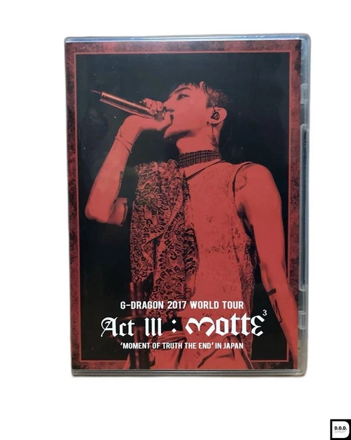 G-DRAGON 2017 WORLD TOUR ACT III, M.O.T.T.E IN JAPAN 2 DVD F