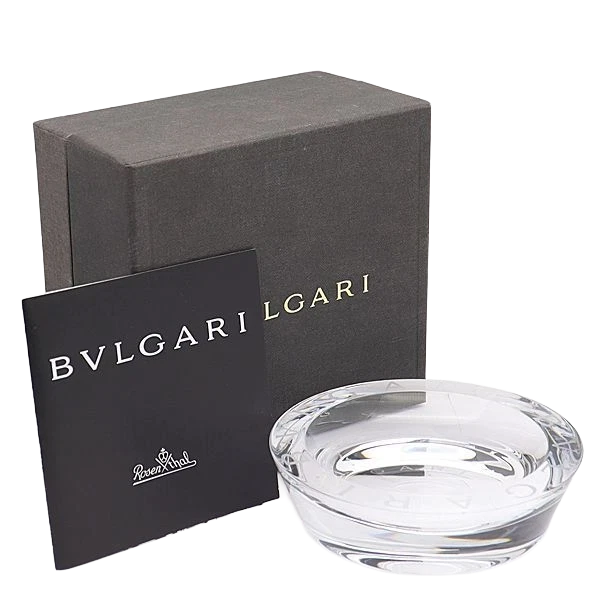 その他 BVLGARI Rosenthal Crystal Ashtray BVLGARI ROSENTHAL CRYSTAL Ashtray Clear for Men and Women