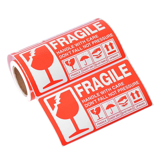 40/50/100/240pcs Fragile Warning Label Sticker Fra... - Grandado