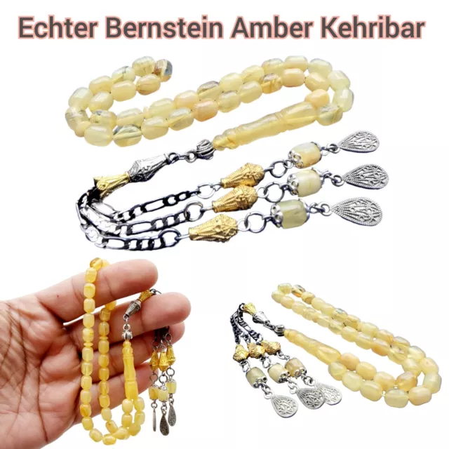 Tesbih Tespih Damla Kehribar Amber Bernstein 8 Gr BILEKBOY Rosary Prayerbeads