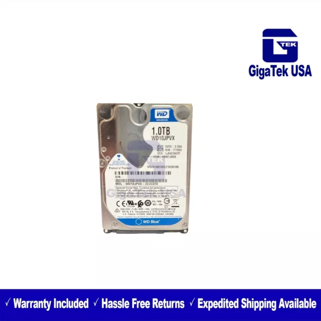 Western Digital 1TB WD10JPVX 5400RPM SATA 2.5" Laptop HDD Hard Disk Drive PS4