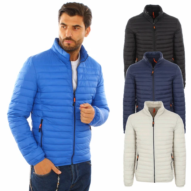 Piumino 100 Grammi Uomo Leggero Slim Fit Giacca Primaverile Giubbotto Estivo