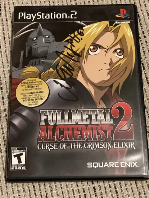 Fullmetal Alchemist 2:Curse of the Crimson Elixir (PS2) signed by Vic Mignogna