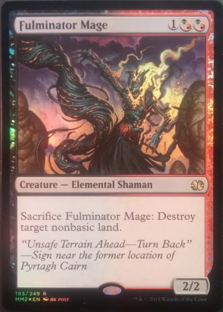 Mage Fulminateur PREMIUM / FOIL - Modern Masters Fulminator Mage - Magic Mtg