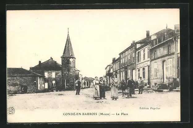 CPA Condé-en-Barrois, La Place 1915