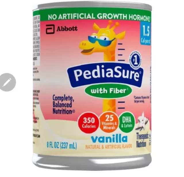 pediasure grow & gain vanilla - 8oz Cans  expires 08/2024. 1 Can