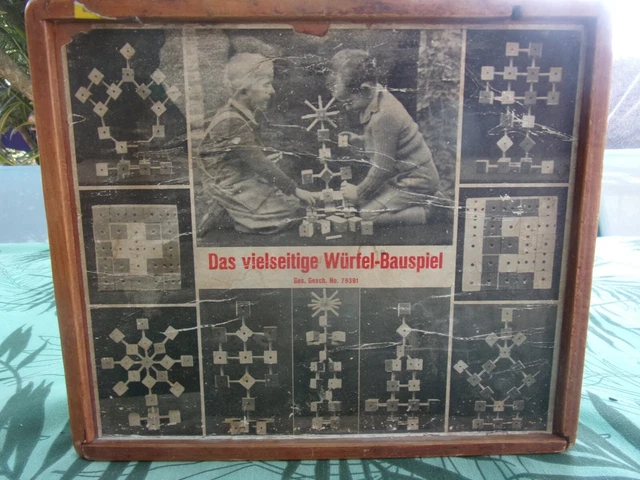 Jeu De Construction Bois Techno Construction – Jouet Ancien France Années 1950