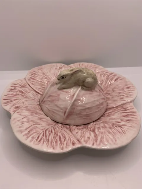 Mottahedeh Cabbage Plate And Bunny Bowl Covering