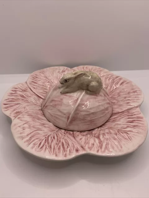 Mottahedeh Cabbage Plate And Bunny Bowl Covering