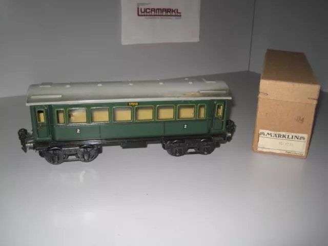 Märklin Spur 0 1751 Personenwagen, Bauzeit 1934-1955, 24,5 cm Marklin