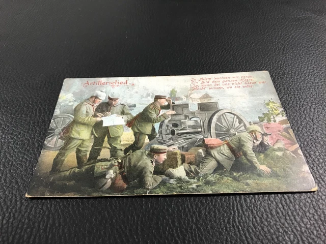 Cpa  Photo Guerre 1914-1918 Soldats Militaires Artillerie Allemand