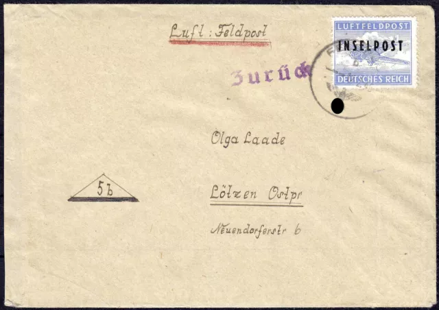 Field Post, Mi No. 8 B II Letter Tested