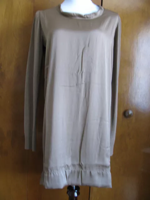 Twin Set by Simona Barbieri Women's Tan Sweater Dress Made in Italy Small