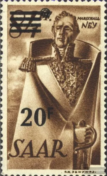 Saarland 237II postfrisch 1947 Berufe und Ansichten